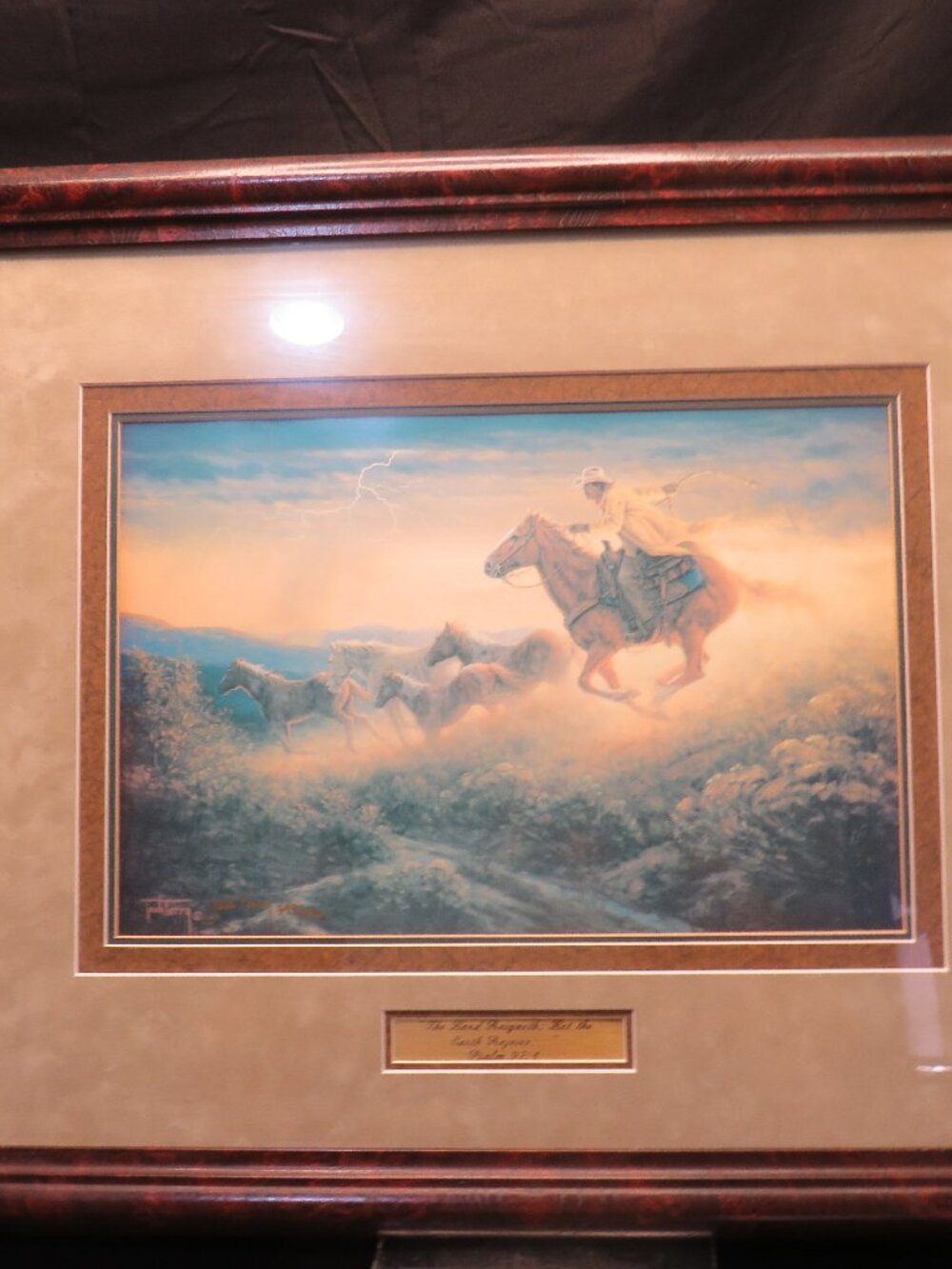 Limited Edition Print Called "The Chase" 1993 by Jack Terry 399/750 Signed